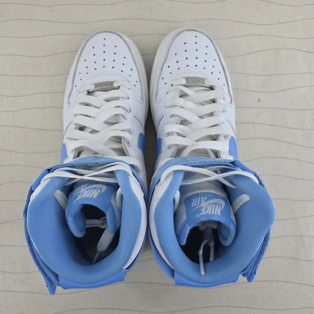 Nike Womens 'University Blue' Air Force 1 High Top OG Shoes DX3805-100 Size 8